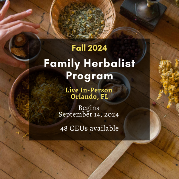 Family Herbalist Program - Fall 2024 - Live, In Person