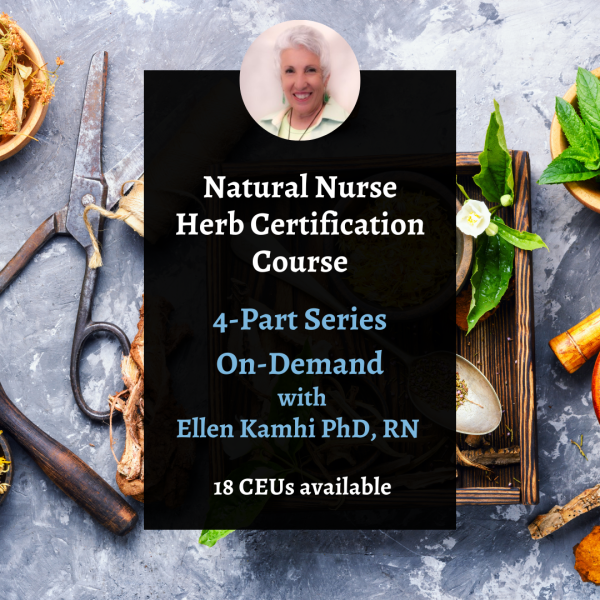 Natural Nurse Herbal Certification Course 4-Class Series 2025 - On Demand
