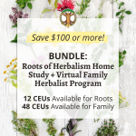 Roots of Herbalism Home Study + Family Herbalist Program - Virtual - Spring 2026 - Live, Online via Zoom - Distance-Learning Bundle 2025 FSHL Classes Square Graphic 28