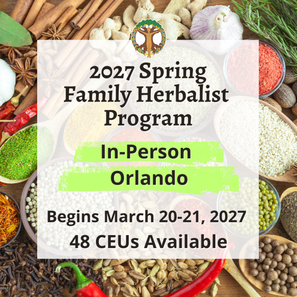 In Person, Family Herbalist Program, Herbalism, Orlando, 2027 Spring