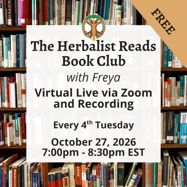 The Herbalist Reads Book Club with Freya - Virtual - October 27, 2026